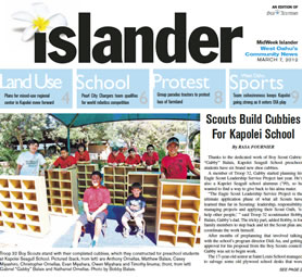 Scouts Build Cubbies For Kapolei School