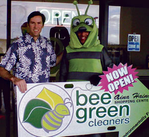 David Murphy and Patrick the bee