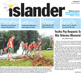 Youths Pay Respects To War Veterans Memorial