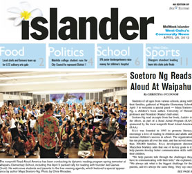 Soetoro Ng Reads Aloud At Waipahu