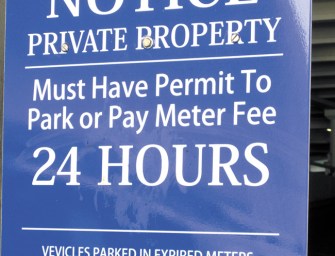 Beware Parking On Private Roads