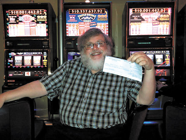 Megabucks winner Mark Hodos. Photo courtesy IGT
