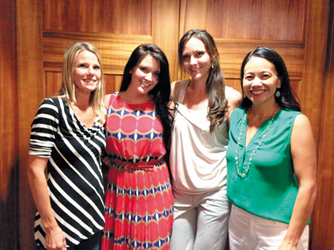 As the first-place winner of Kamehameha Schools' Mahi'ai Match-Up Agricultural Business Plan competition, the Haleiwa-based Holoholo Store will use its $25,000 prize to expand its community-supported agriculture service on a six-acre parcel in Paalaa (rent-free for five years). Owners include (from left) Jill Nordby, twin sisters Emily and Elisabeth Beagle and business partner Jamie Sexton. The virtual store has built a network of farmers and customers on the North Shore and in Windward Oahu. Photo from Kamehameha Schools.