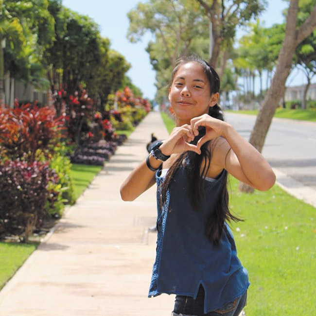 Haley Abregano. Photo from Abregano ohana.