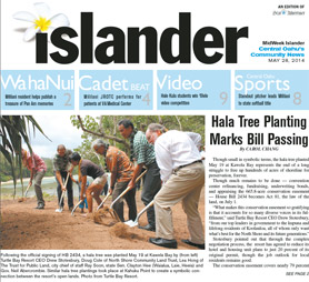 Hala Tree Planting Marks Bill Passing