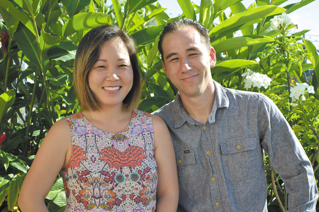 Marian Lee and Matt Leo, the husband-and-wife team behind Chinatown's Mojo Barbershop PHOTO COURTESY OF MARIAN LEE