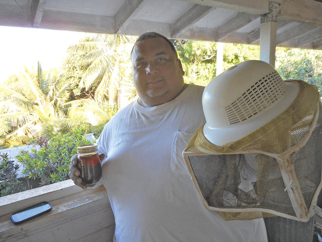 Beekeeper Patrick Coller PHOTO COURTESY YUKIMU COLLER