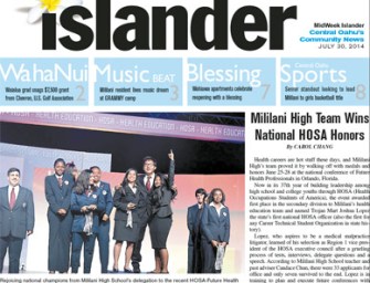 Mililani High Team Wins National HOSA Honors