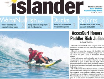 AccesSurf Honors Paddler Rich Julian