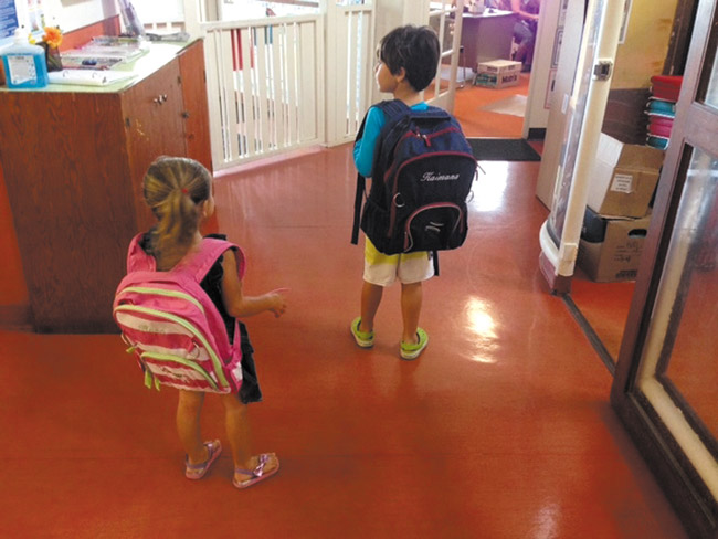 Kaimana, kindergarten bound, and Hana following in brother's footsteps TANNYA JOAQUIN PHOTO