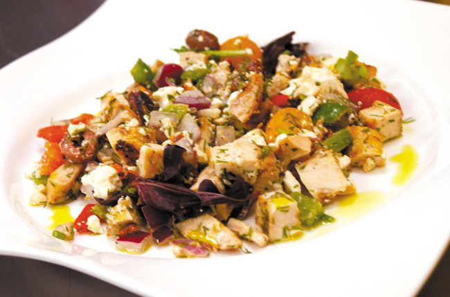 Greek Chopped Salad. PHOTO COURTESY HOLLY AND MOUMEN EL HAJJI