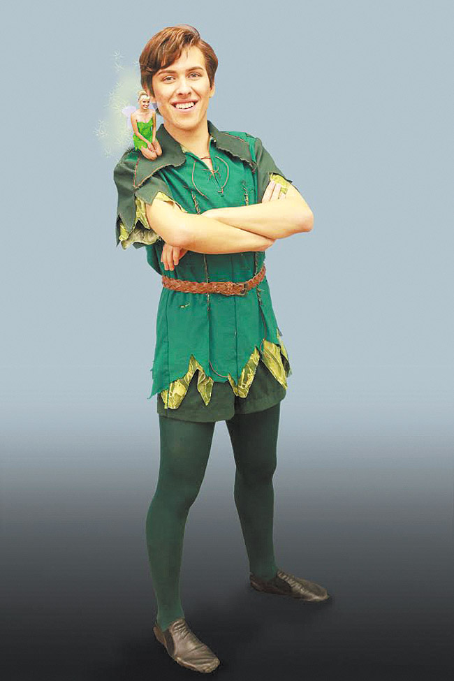 Mililani High School's Nicholas Howe and Lizbeth Orego play Peter Pan and Tinker Bell in Diamond in the Rough Productions' 'Peter Pan,' on stage Nov. 21-23 at Paliku Theatre in Kaneohe. Photo from Kristi Kashimoto-Rowbottom.