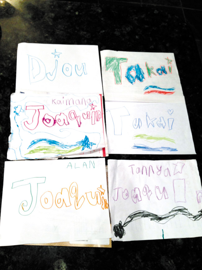 The Joaquin siblings' signs TANNYA JOAQUIN PHOTOS