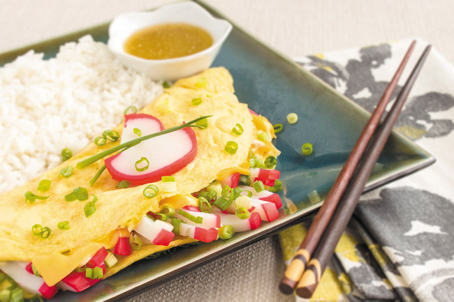 Frank Abraham's Kamoboko Omelette LEIGH ANNE MEEKS PHOTO