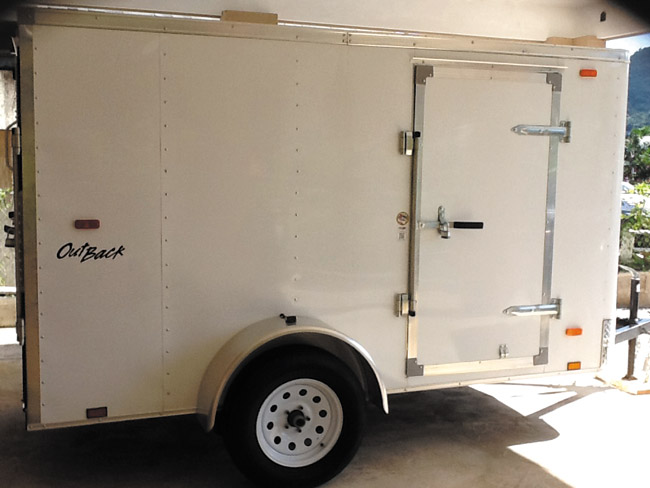 Na Opio Canoe Racing Association's new trailer PHOTO COURTESY LEI CUNNINGHAM