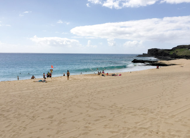 After a challenging day, a visit to Sandy Beach soothes the soul RON MIZUTANI PHOTO