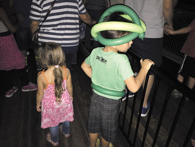 Hana and Kaimana in line for the Pirates of Caribbean ride at Disneyland TANNYA JOAQUIN PHOTO