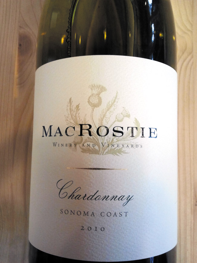 MacRostie's 2013 Sonoma Coast Chardonnay is perfectly balanced FILE PHOTO