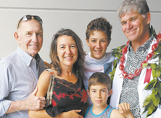 The author with his graduating son and his family PHOTO FROM STEVE COFFEE