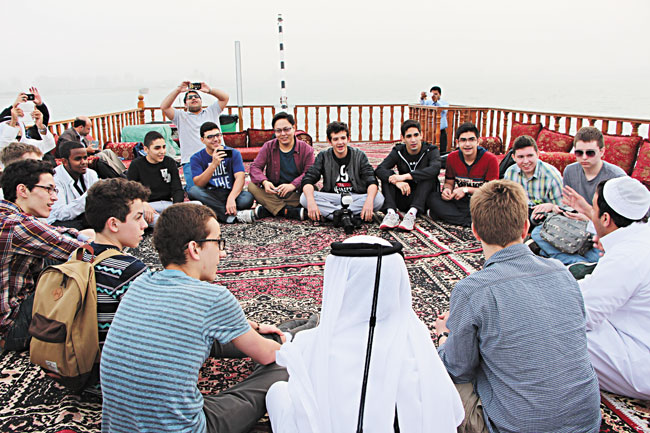 Students of the afterschool One World Now! program at Campbell High School had the opportunity to travel to Doha, Qatar, for Qatar Foundation International's annual Aber 2015 exchange program March 15-22. They also were able to mingle with Qatari students and learn more about Arabic language, culture and arts. PHOTOS FROM ADLY MIRZA.