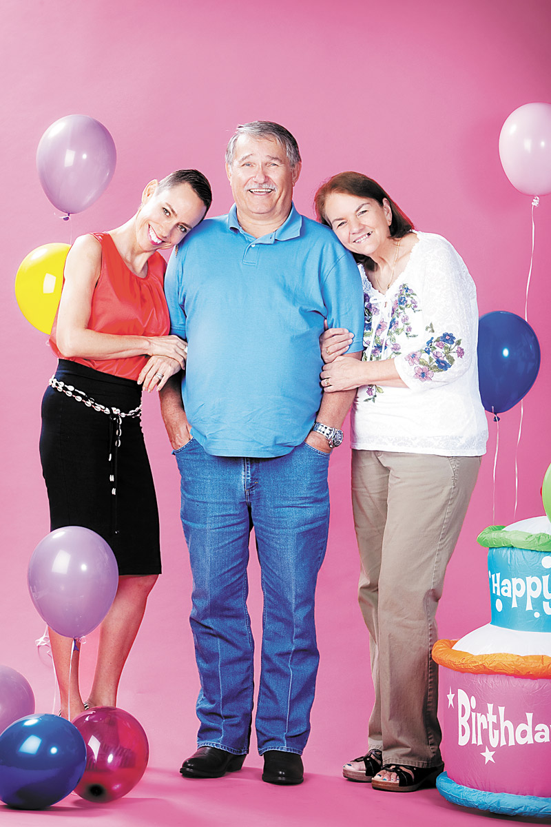 Survivors Melissa Howard, and Dennis and Pam Shewell ACS PHOTO