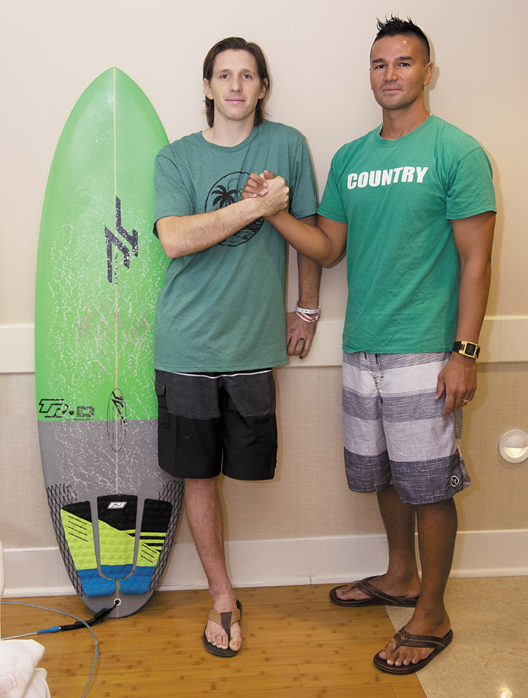 They'd never met until Oct. 9, when Colin Cook was attacked by a tiger shark off the North Shore and Keoni Bowthorpe came to his rescue. Now they are forever bonded