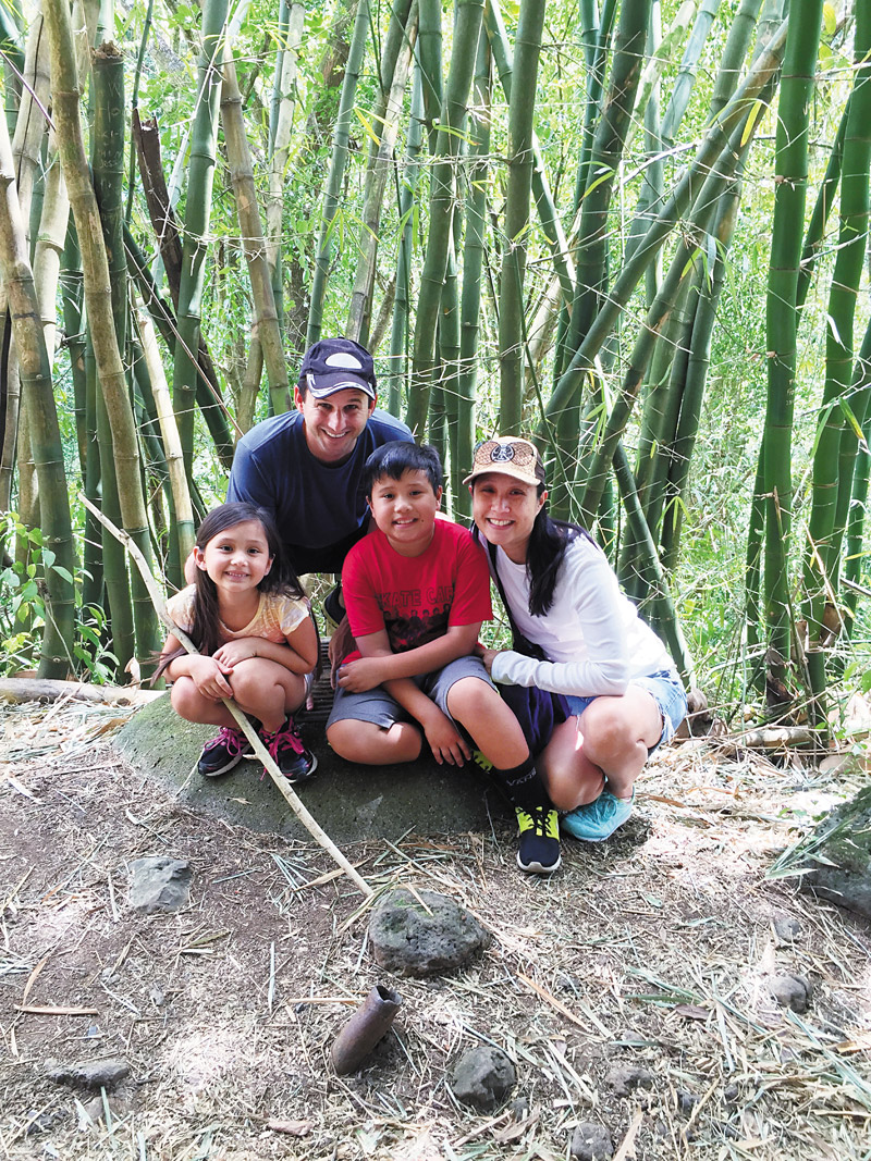 The senator with wife Linda and children Tyler and Mia PHOTO FROM SCHATZ FAMILY
